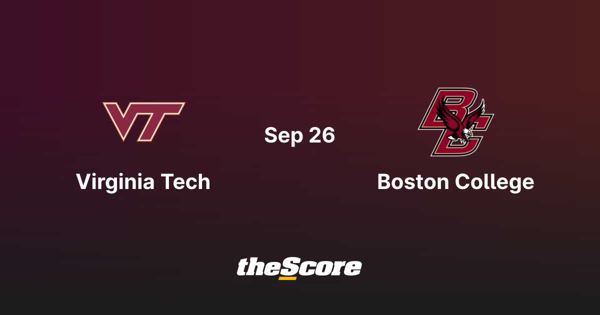 Virginia Tech Hokies vs Boston College Eagles | September 26, 2026 ...
