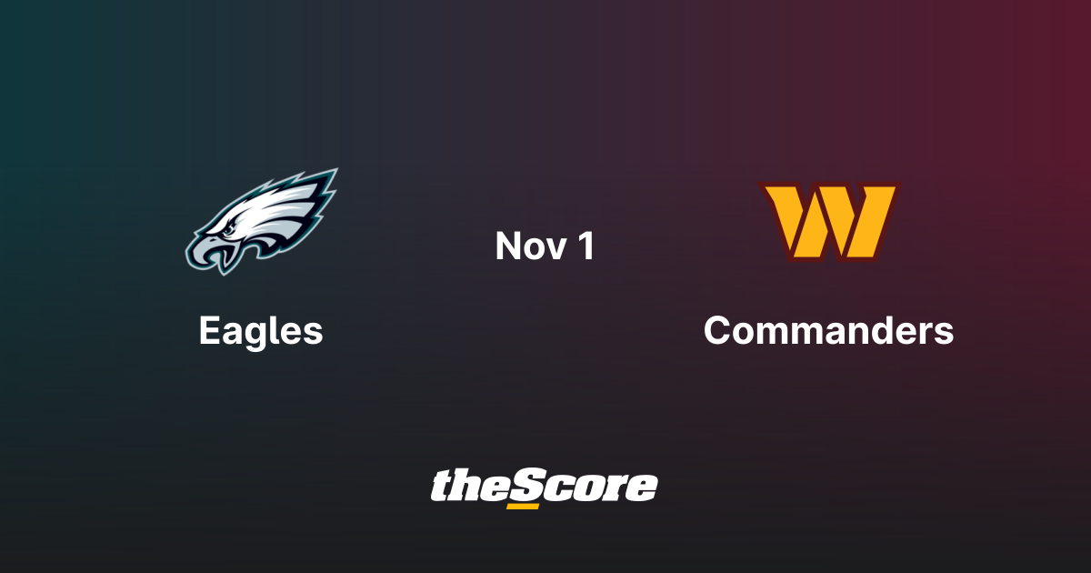 Philadelphia Eagles vs Washington Commanders | November 2, 2026 | NFL ...