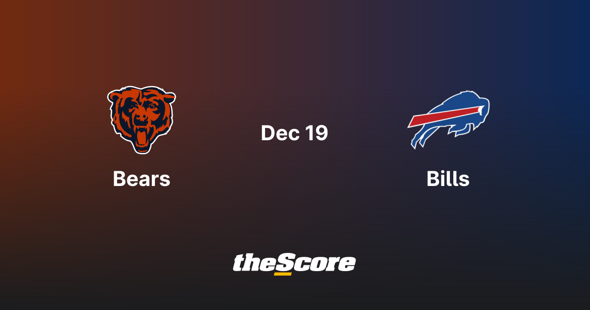 Chicago Bears vs Buffalo Bills | December 20, 2026 | NFL Matchup | theScore