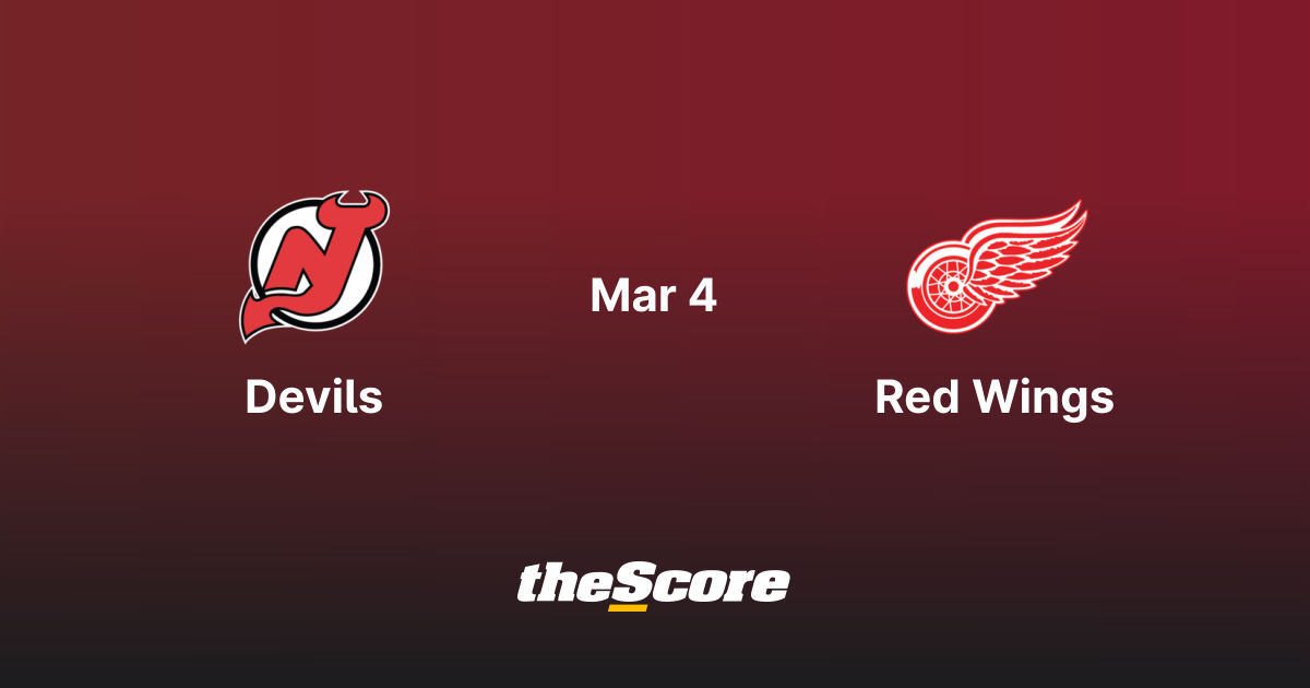 New Jersey Devils vs Detroit Red Wings | March 4, 2027 | NHL Matchup ...